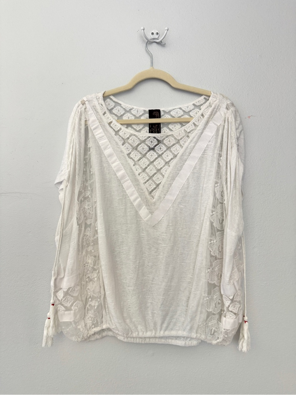 Free people New Romantics south of the equator top white Medium